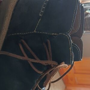 Born Ankle Boot Calyn Distressed Black Size 10